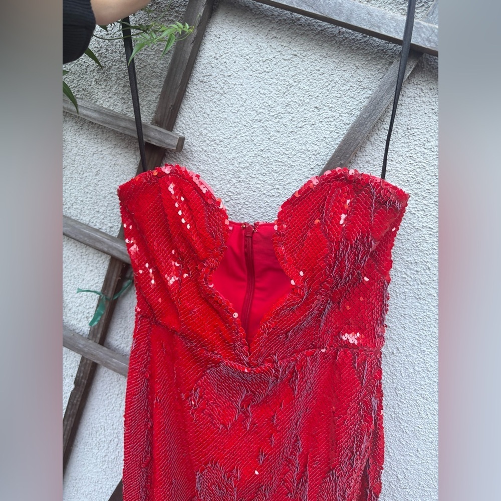 Michael Costello X REVOLVE Giselle Dress in Red - Picture 8 of 9